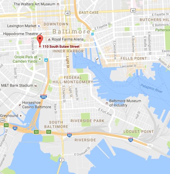 Image: Map - Baltimore Marriott Inner Harbor